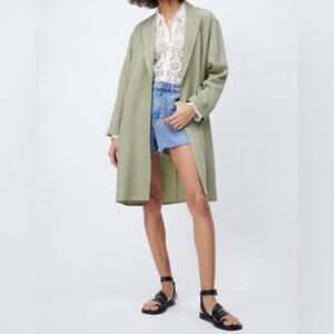NWT Zara Flowy Trench Coat